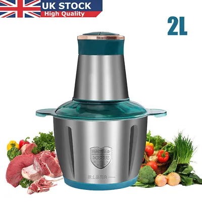 £19.99 • Buy 2L Food Chopper Electric Processor Blender Glass Mixer Coffee Spices Grinder