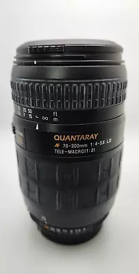 Quantaray AF 70-300mm Lens For Nikon AF Mount With Lens Caps • $34.99