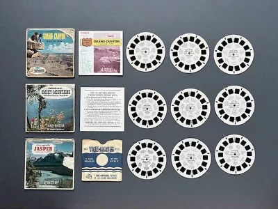 Grand Canyon ~ Great Smoky Mountains ~ Jasper ~ 3 - Reel View-master Sets • $15