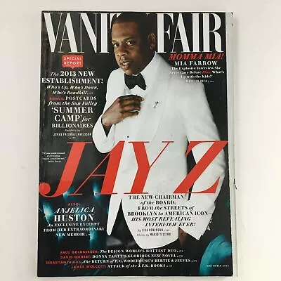 Vanity Fair Magazine November 2013 Rapper Jay Z & Anjelica Houston No Label • $12.95