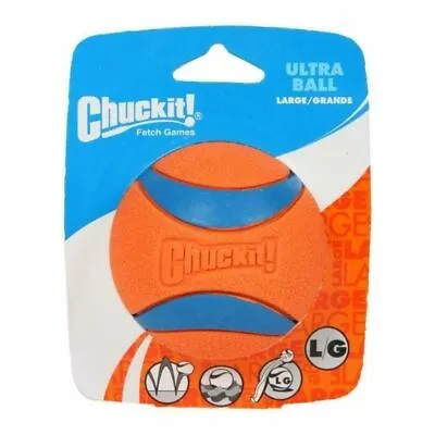 £10.95 • Buy Chuckit! Ultra Dog Ball 1 Pack Large 7.3cm High Bounce Long Range Ultra Durable