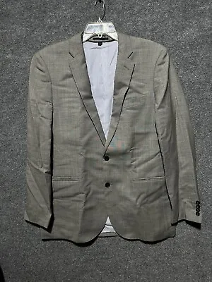 J. CREW LUDLOW Men's 42L TOLLEGNO 1900 Stretch Gray Blazer Stitched Lapel • $51.98