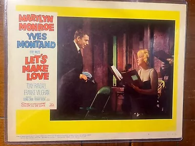 MARILYN MONROE - LET’S MAKE LOVE 1960 Original Movie Lobby Card (#4) VERY NICE!! • $195