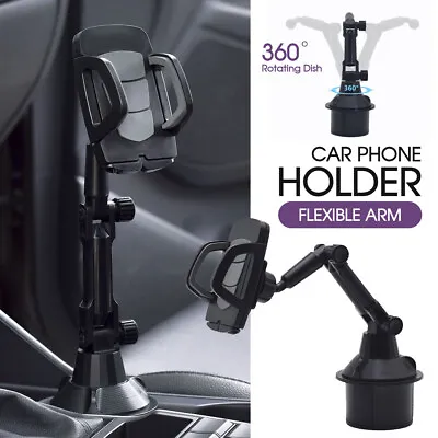 360° Cradle Desktop GPS Mobile Phone Universal Car Cup Mount Stand Phone Holder • £7.99