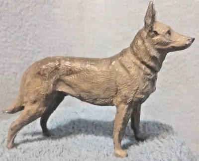 German Shepherd Dog  Heyde Metal Figurine Male Vintage • $16.99