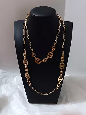 Necklace Or Belt Michael Kors STATMENT 40  Goldtone Chunky Anchor Mariner Link • $95