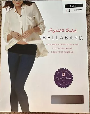 BellaBand Women's Maternity Jeans & Pants Extender Black Band Size 2 • $18