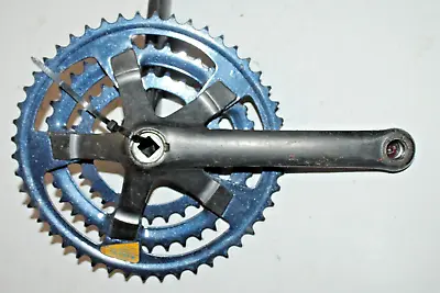 Shimano SIS Crankset Gray/Blue 170mm 48/38/28 FC-M200 JIS Hybrid MTB USA Shipper • $15.82