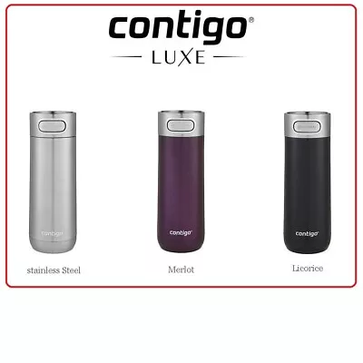 $31.85 • Buy ❤ Contigo Luxe Autoseal Travel Mug 354ml Coffee Flask BPA Free Thermos Insulated