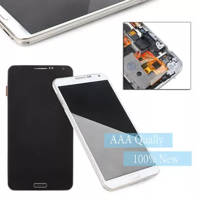 For Samsung Galaxy Note 3 N900A N900T Touch Screen Digitizer W/Frame Black • $53.63