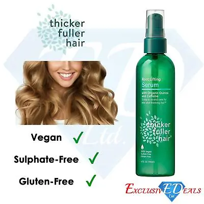 Thicker Fuller Hair Root Lifting Serum 118ml With Organic Quinoa & Caffeine • £5.49