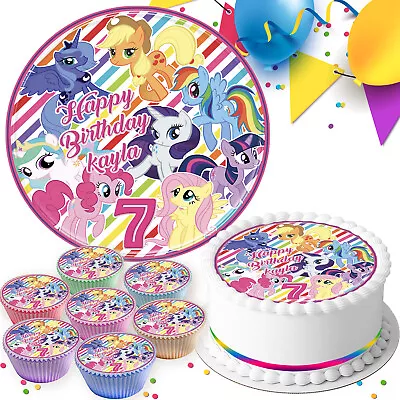 My Little Pony Birthday Party Personalised Cake Topper & Cupcake Toppers A014 • £3.79