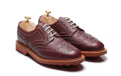 £79 • Buy SANDERS Men`s Dark Brown Ridgeway Soles Brogues Shoes : `Jude` Size 8 F 42