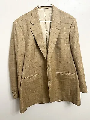 MINT 48R Men's Tan Loro Piana 100% Cashmere Sports Coat Blazer Custom Jacket Top • $169.15