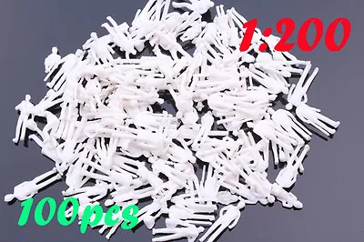 100x White Unpainted Model People Z Gauge Mixture Of Different Characters • $4.98