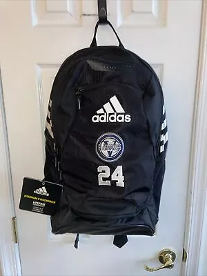 Adidas Stadium II Backpack Soccer Black White Bag Gym School Adult NEW • $56