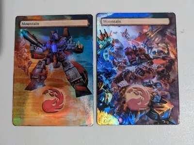 FOIL MTG ALT ART TRANSFORMERS Dinobots Decepticons Autobots COMMANDER EDH CUBE • $14.99