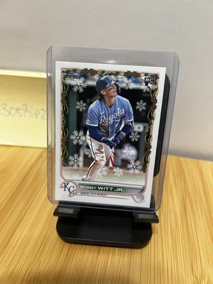 $1.04 • Buy 2022 Topps Holiday Bobby Whitt Jr Candy Cane Bat Ssp Rookie Card