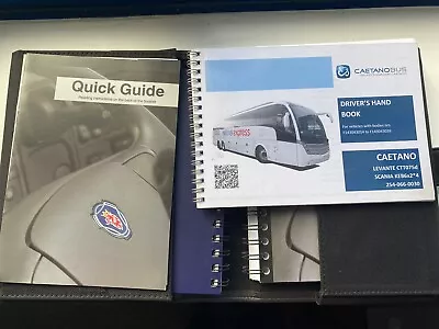 Scania Levante Drivers Leather Handbook Coach National Express • £29