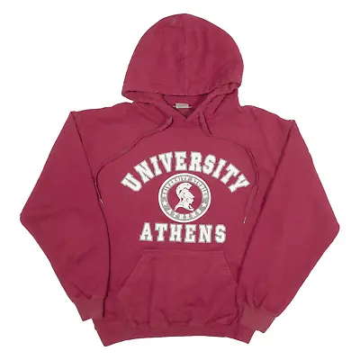TAR Athens University Hoodie Red Pullover Womens S • £13.99