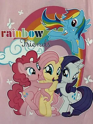 New Girls My Little Pony Rainbow Friends Cotton Pyjamas Pjs 4-5/5-6/7-8/9-10yrs • £7.99