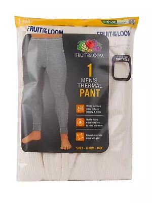 Fruit Of The Loom Men's Size L 36-38 Thermal Waffle Baselayer Underwear Pant NEW • $9.50