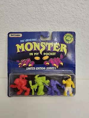 Vintage 1990 Monster In My Pocket Series 1 Figures RARE New SEALED Matchbox Bx • $65