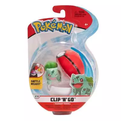 Pokemon Clip N Go Bulbasaur + Pokeball Action Figure • $23.95