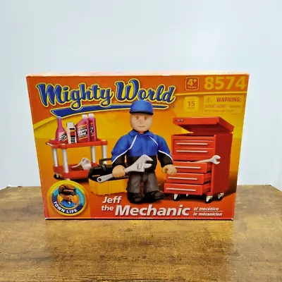 Mighty World Jeff The Mechanic Action Figure Toy #8574 New Open Box • $14.95
