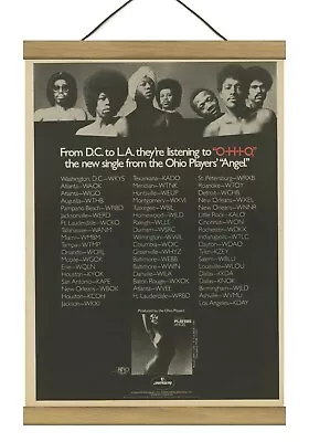 Ohio Players  Angel  Original Promo Ad Mounted W/Magnetic Frame! • $43