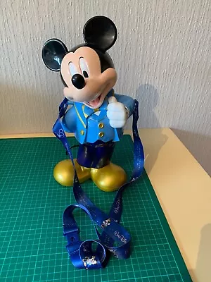 Walt Disney World Mickey Mouse 50th Anniversary Popcorn Bucket & Shoulder Strap • £9.99