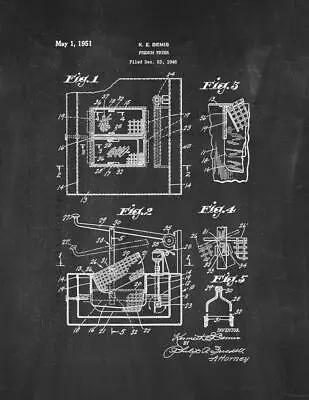 French Fryer Patent Print Chalkboard • $11.46