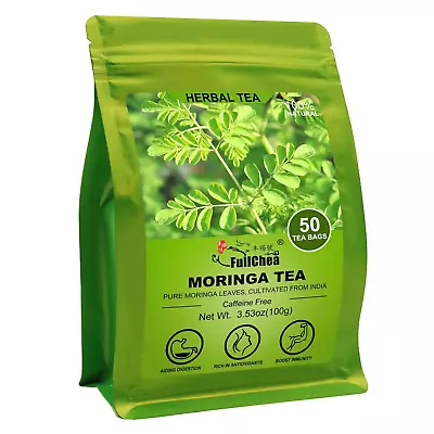 Moringa Tea 50 Teabags Natural Moringa Leaf Digestion & Immune Support • $13.99
