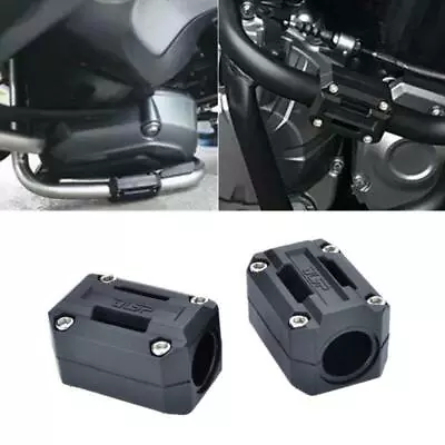 Motorcycle Engine Guard Accessories Body Frame Rack Protector Sleeve Block 2x • $12.69