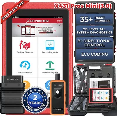 $559 • Buy 2023 LAUNCH X431 PROS MINI All System Bidirectional Key Coding OBD2 Scanner Tool