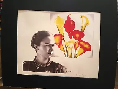 Frida Kahlo Original Lithrograph By HECTOR SILVA Signed • $30