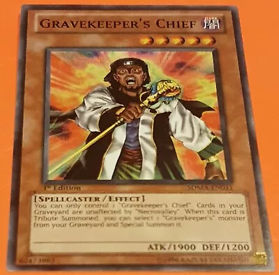 Gravekeeper's Chief - 1st Edition Common - Marik Structure Deck - YGO • £1