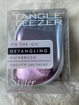 Tangle Teezer Pink Blue Baby Shades  Compact Styler Detangling Hairbrush • £14.50