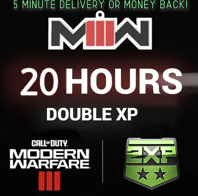 Call Of Duty Modern Warfare 3 III [COD MW3] 20 Hours Double XP 2XP 🔥 INSTANT 🔥 • $5.49