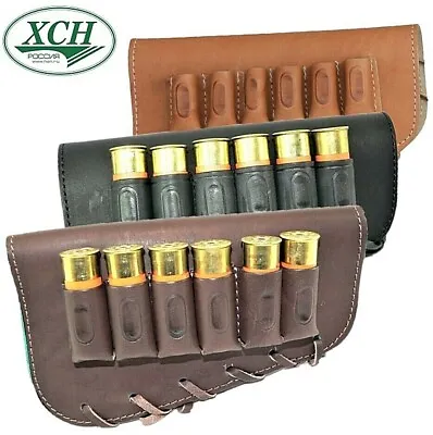 £19.43 • Buy Stock Cartridge Holder Leather Gauge 12; HSN 224, Shotgun Buttstock Cheek