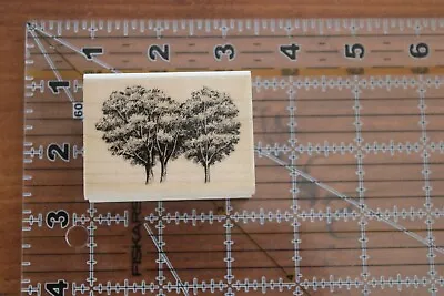 New STAMPSCAPES MAPLE PAIR 239D Tree Trees Wood Rubber Stamp D • $6
