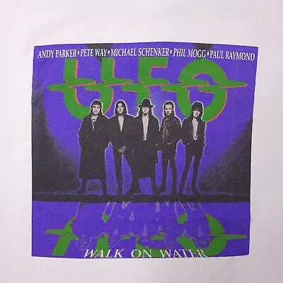 1995 UFO Walk On Water World Tour Band Shirt White All Size Shirt AG1519 • $22.79