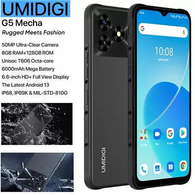 Global UMIDIGI G5 Mecha 4G LTE Rugged Phone Android Waterproof Mobile Dual SIM • $278.03