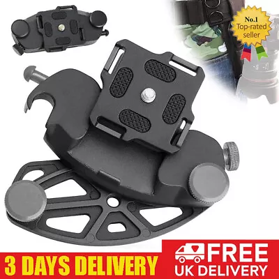 Camera Clip Waist Belt Quick Metal Release Backpack Holster Hanger Quick Strap • £12.89