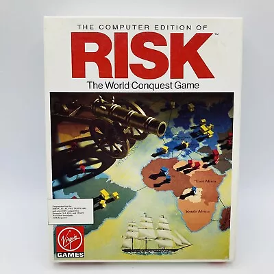 Vintage The Computer Edition Of Risk | Virgin IBM PC 3.5 Hard Disc 1989 Untested • $45