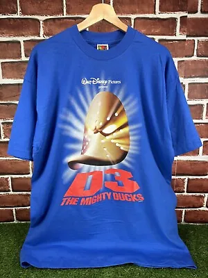 Vintage 1996 Disney The Mighty Ducks D3 Movie Promo Tee Size XL RARE • $140