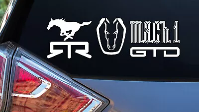 Ford Mustang Dark Horse Mach 1 RTR GTD Car Vinyl Sticker Decals • $4.99