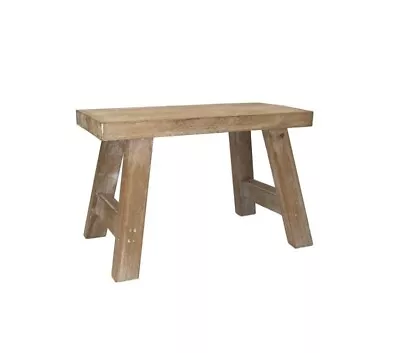 Small Fir Wood Cottage Style Milking Stool / Bench 31x14.5x19.5cm By Gisela G... • £28.49