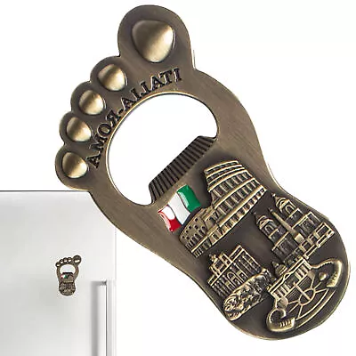 Foot Shape Magnetic Beer Opener Creative Refrigerator Ornaments Travel Souvenir • £7.90