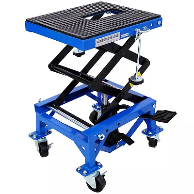 Hydraulic Motorcycle Lift Table 300 LBS Dirt Bike Scissor Jack Stand • $211.44